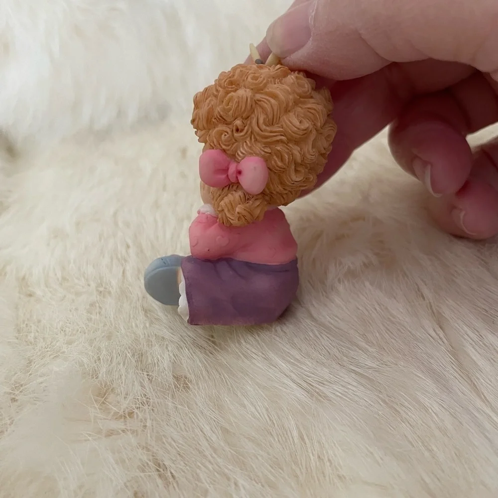 Precious Moments Resin Figurine. “Thinking of You”. Y2K. 3” Tall